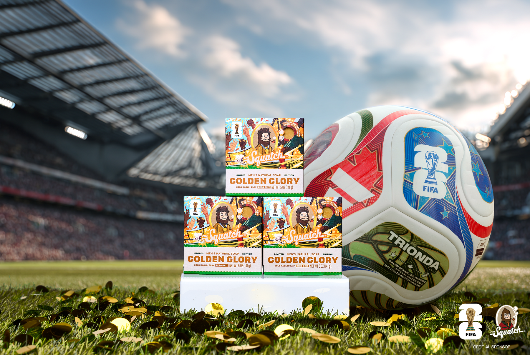 FIFA Golden Glory 3-Pack Bar Soap Bundle - Travel Edit
