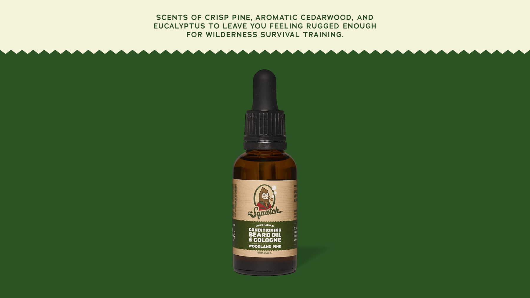 Conditioning Beard Oil & Cologne Woodland Pine - Skin Support