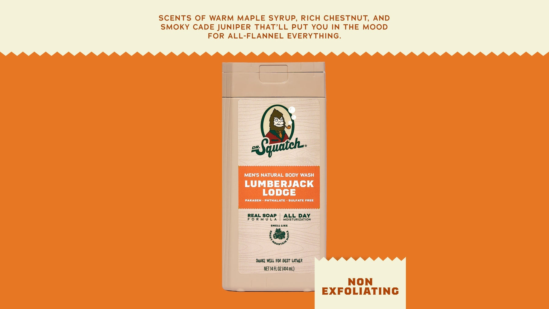 14 oz Lumberjack Lodge Body Wash - Active Fresh