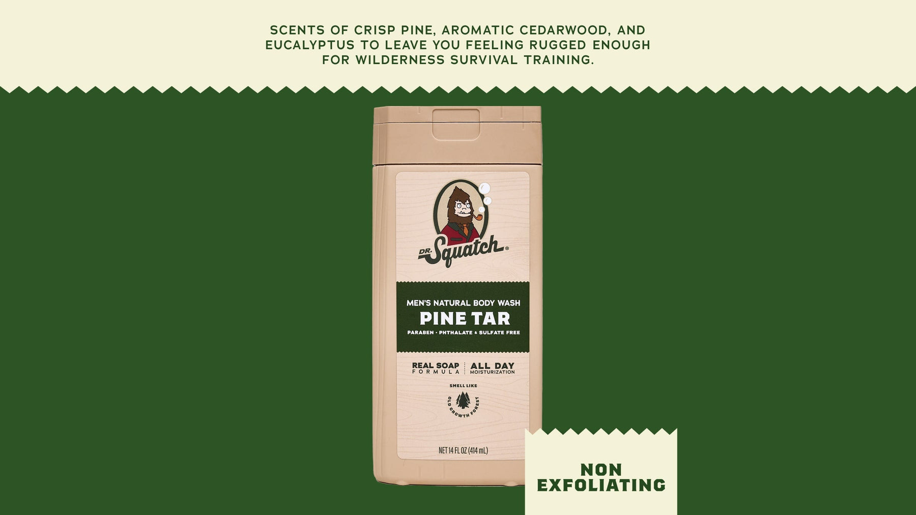 14 oz Pine Tar Body Wash - Fresh Notes