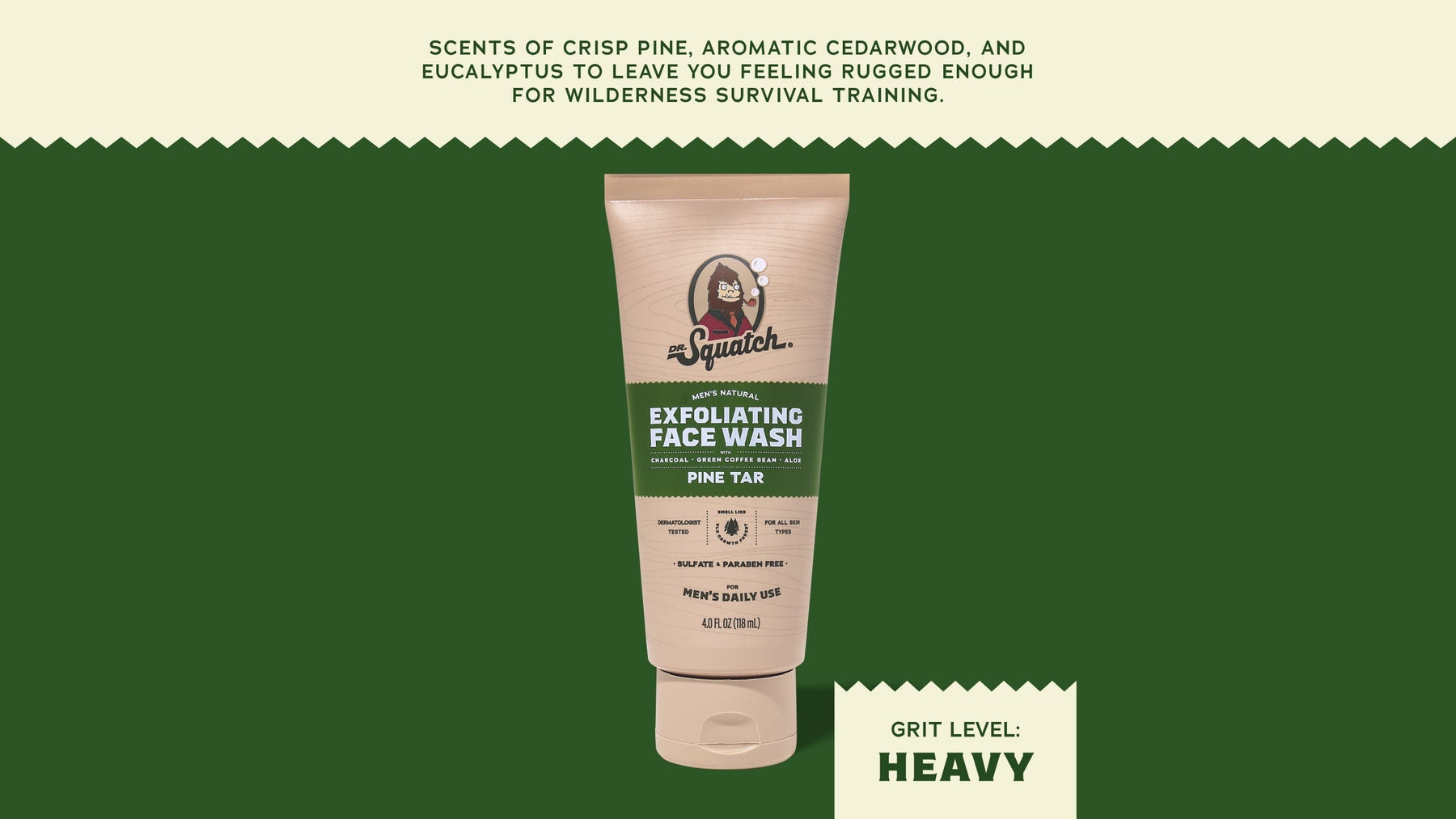 Pine Tar Exfoliating Face Wash - Daily Scent