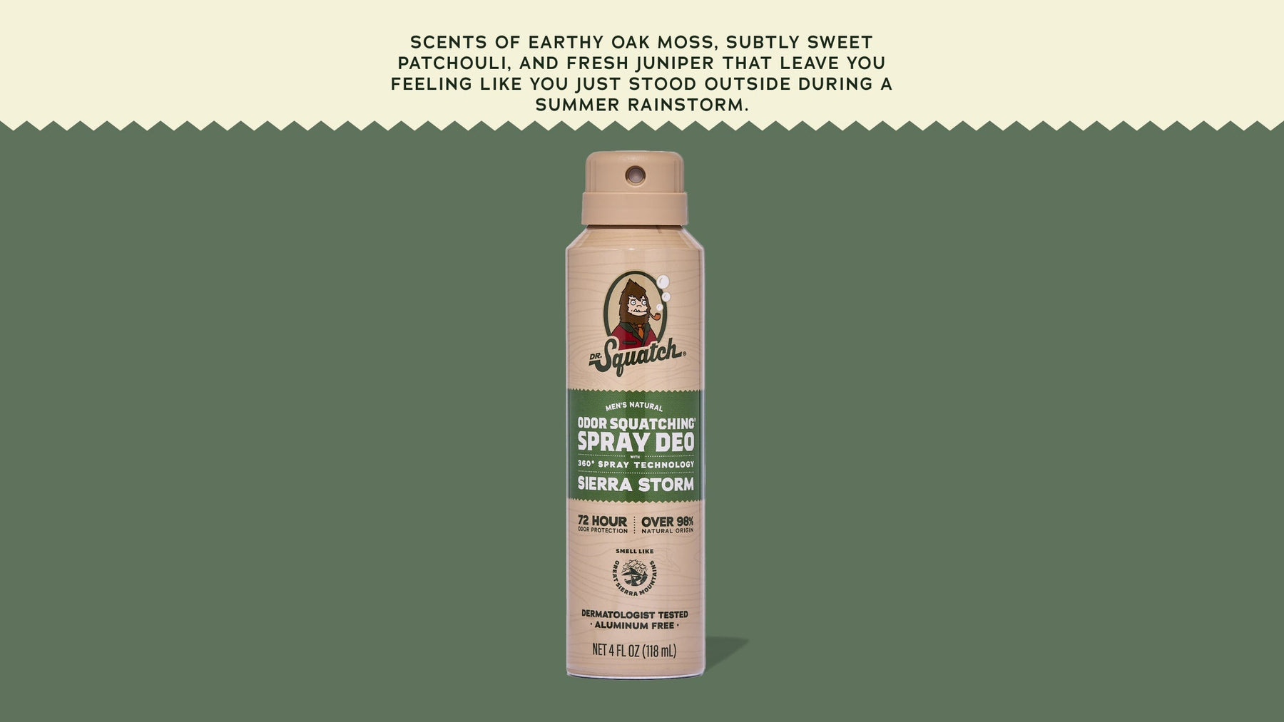 Sierra Storm Spray Deodorant - Clean Mood