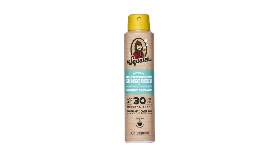 Dr. Squatch Spray | SPF 30 UVA/UVB Protection | Non-Greasy Mineral Sunscreen for Men - Skin Support