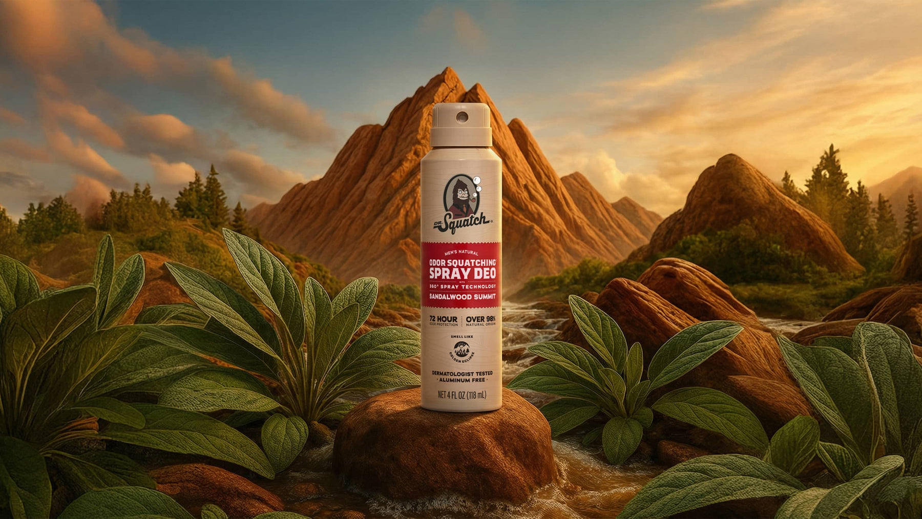 Sandalwood Summit Spray Deodorant - Home Glow
