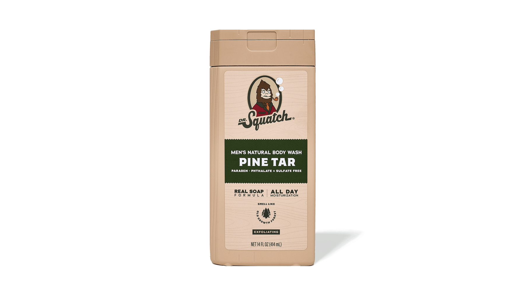14 oz Pine Tar Exfoliating Body Wash - Soft Glow