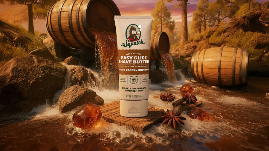 Easy Glide Shave Butter Wood Barrel Bourbon - Easy Set