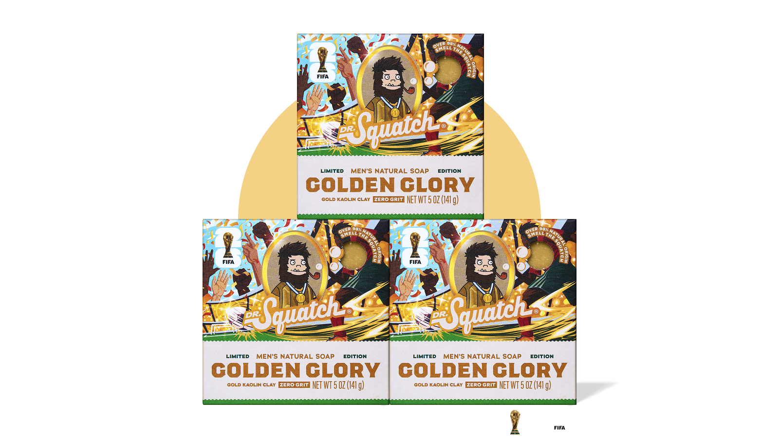 FIFA Golden Glory 3-Pack Bar Soap Bundle - Travel Edit