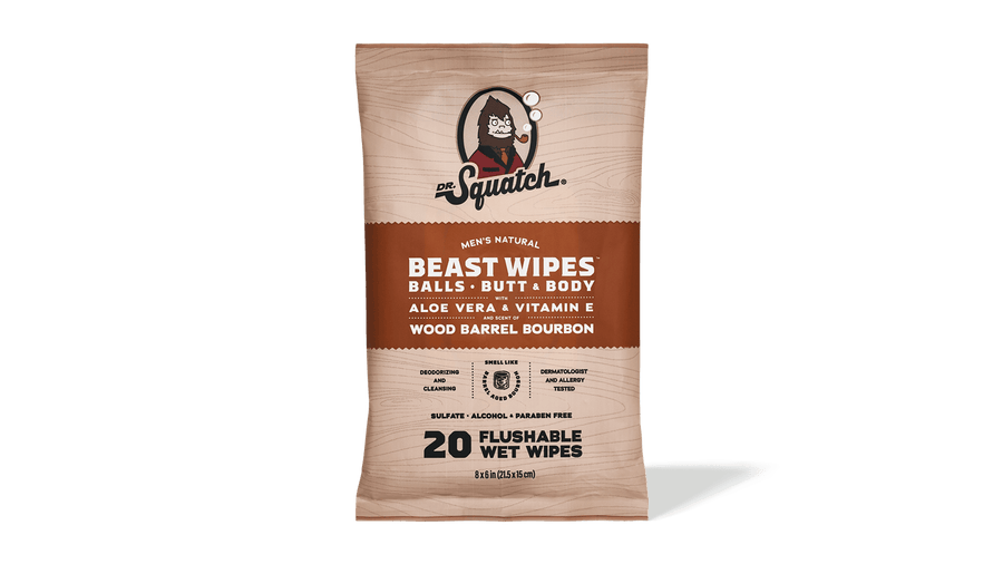 Wood Barrel Bourbon Wipes - Clean Feel